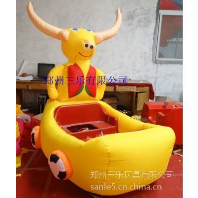 河北秦皇岛彩灯双人充气电瓶车气模玩具车价格