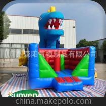 【节日大促销 充气蹦蹦床 充气蓝色蹦蹦床 充气蓝色恐龙蹦蹦床】价格,厂家,图片,充气玩具,广州森阳气模制品-