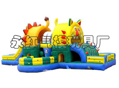 【批发供应大型充气滑梯 项城永红气模玩具 充气滑梯】价格,厂家,图片,淘气堡,张焕菊(个体经营)-
