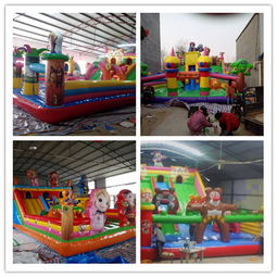 探索新款充气城堡蹦蹦床与室外大型玩具滑梯 郑州游乐佳玩具的高品质气模世界