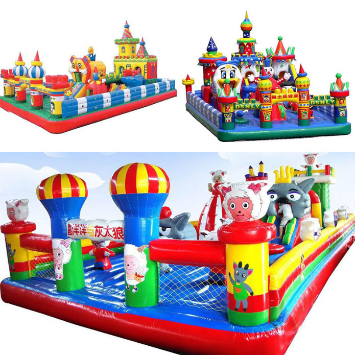 儿童充气城堡乐园 大型室外蹦蹦床气模玩具的欢乐世界